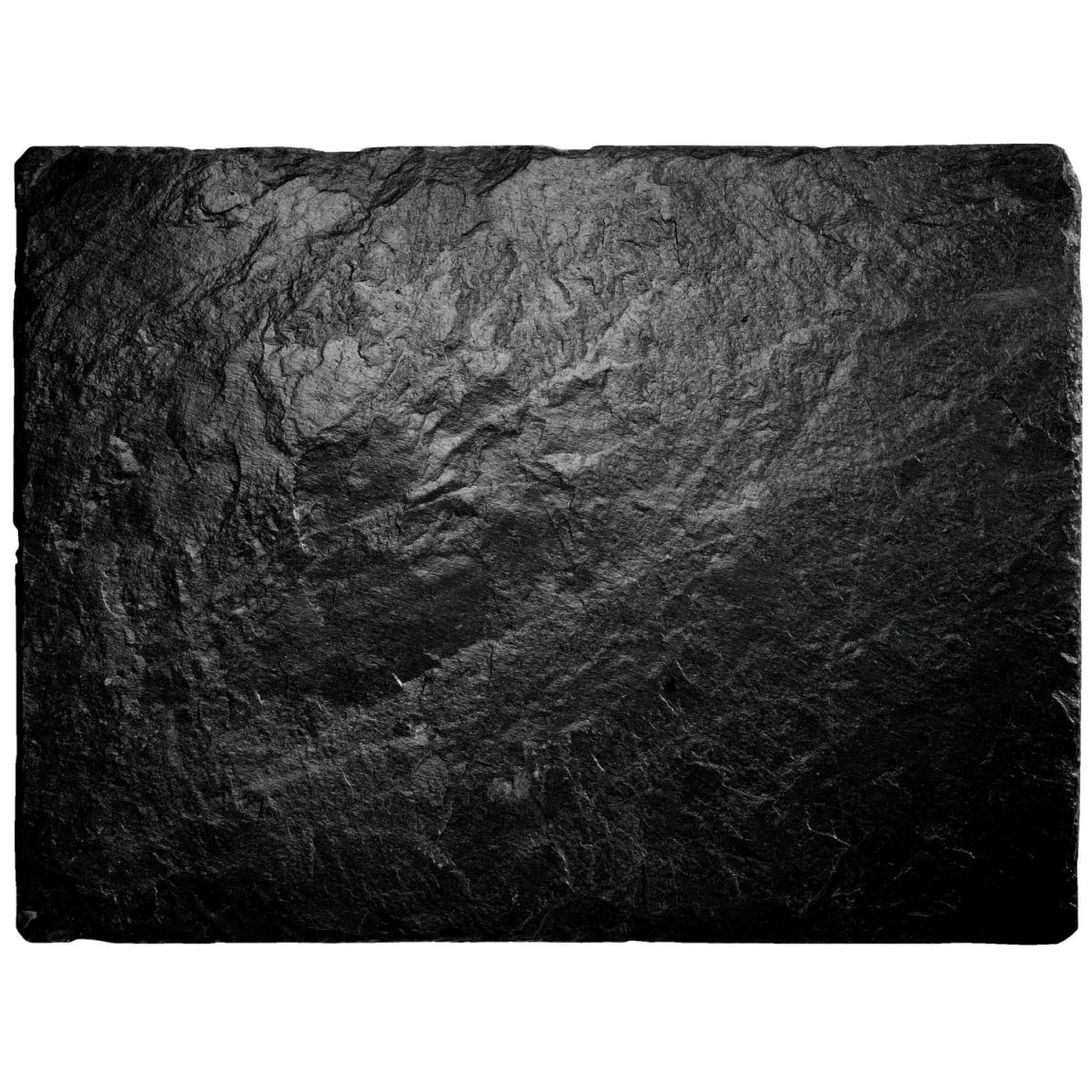 2x VEGA Piatto in ardesia Patara rettangolare; 30x25x0.5 cm (LxLxH); nero; rettangolare; 2 pz. / Pacco - immagine 1