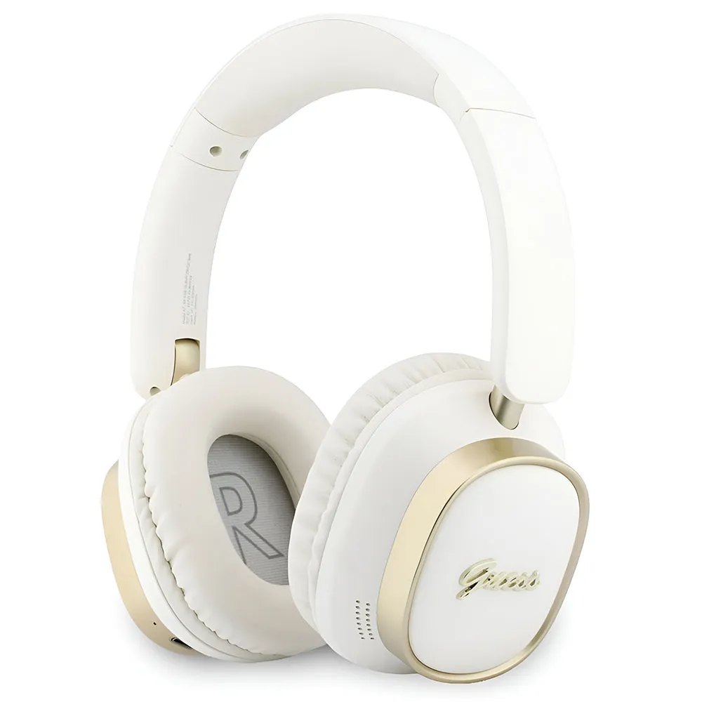 Auricolare Bluetooth Guess Rectangle Metal Script, A2DP, Bianco - immagine 1