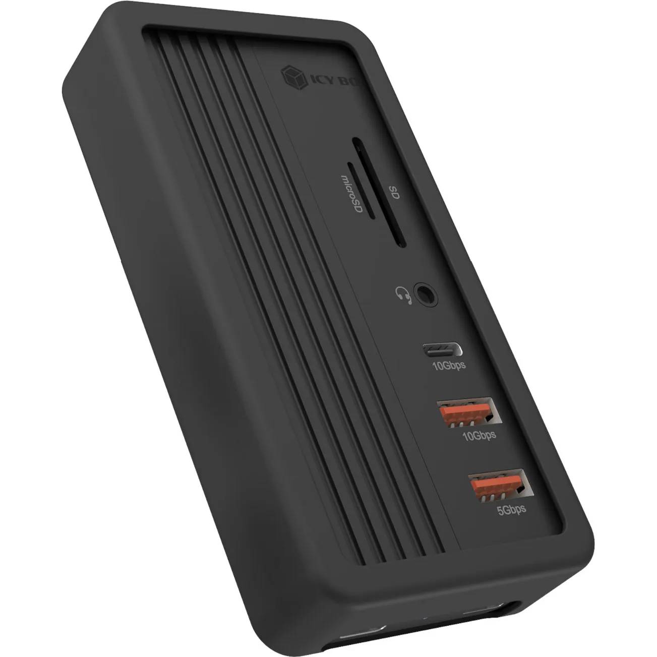 IB-DK4072M-CU31 USB 3.2 Gen 2 (3.1 Gen 1) Type-C Nero, Docking station - immagine 1