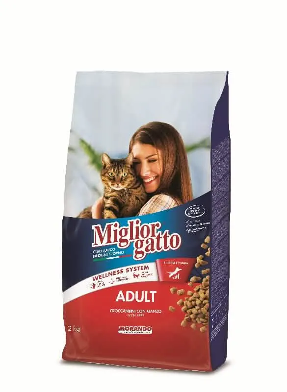 Migliorgatto Crocchette 2kg Manzo - immagine 1