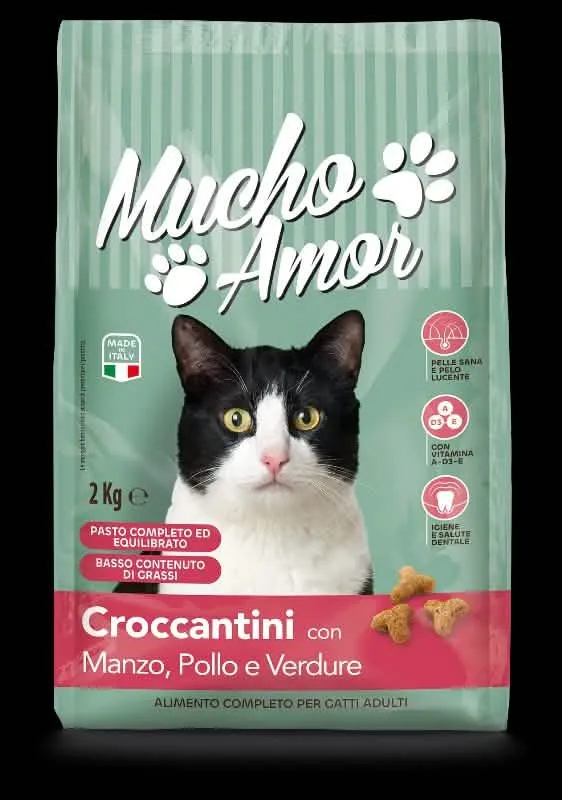 MUCHOAMOR GATTO CROCCH 2KG MAN/POL/VERD - immagine 1