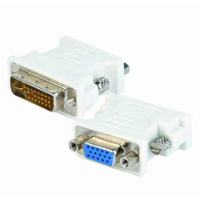 Gembird A-DVI-VGA Adattatore DVI-I a VGA 15 pin maschio/femmina bianco - immagine 1