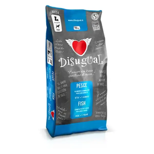Disugual Pesce Adult Large 12 kg - Croccantini per cani - immagine 1