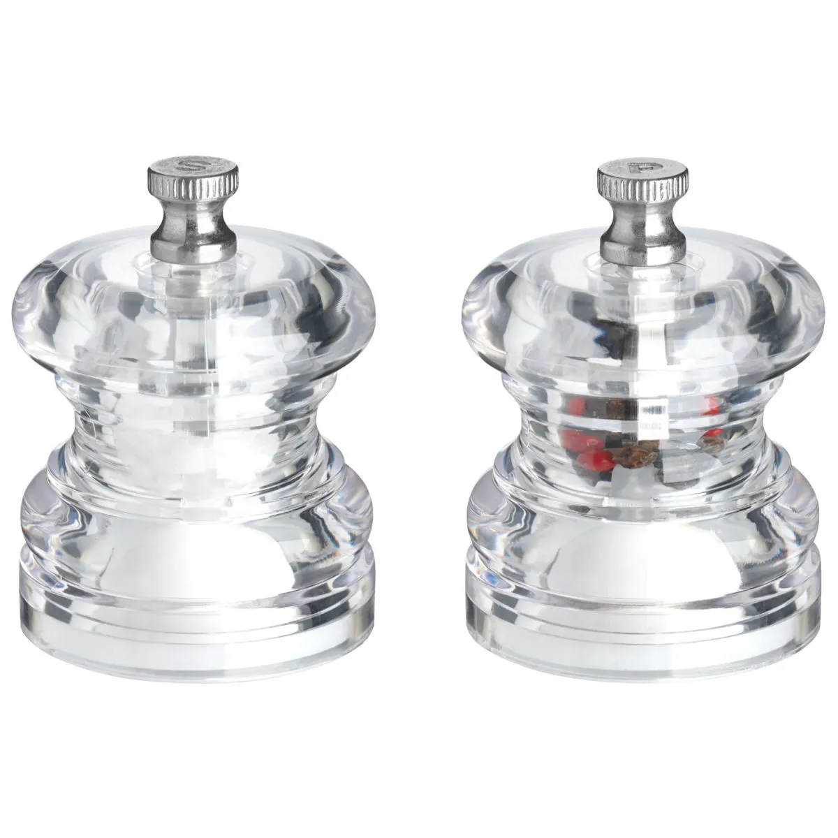 VEGA Set macinapepe e macinasale Walker rotondo; 4.2x6.5 cm (ØxH); trasparente - immagine 1