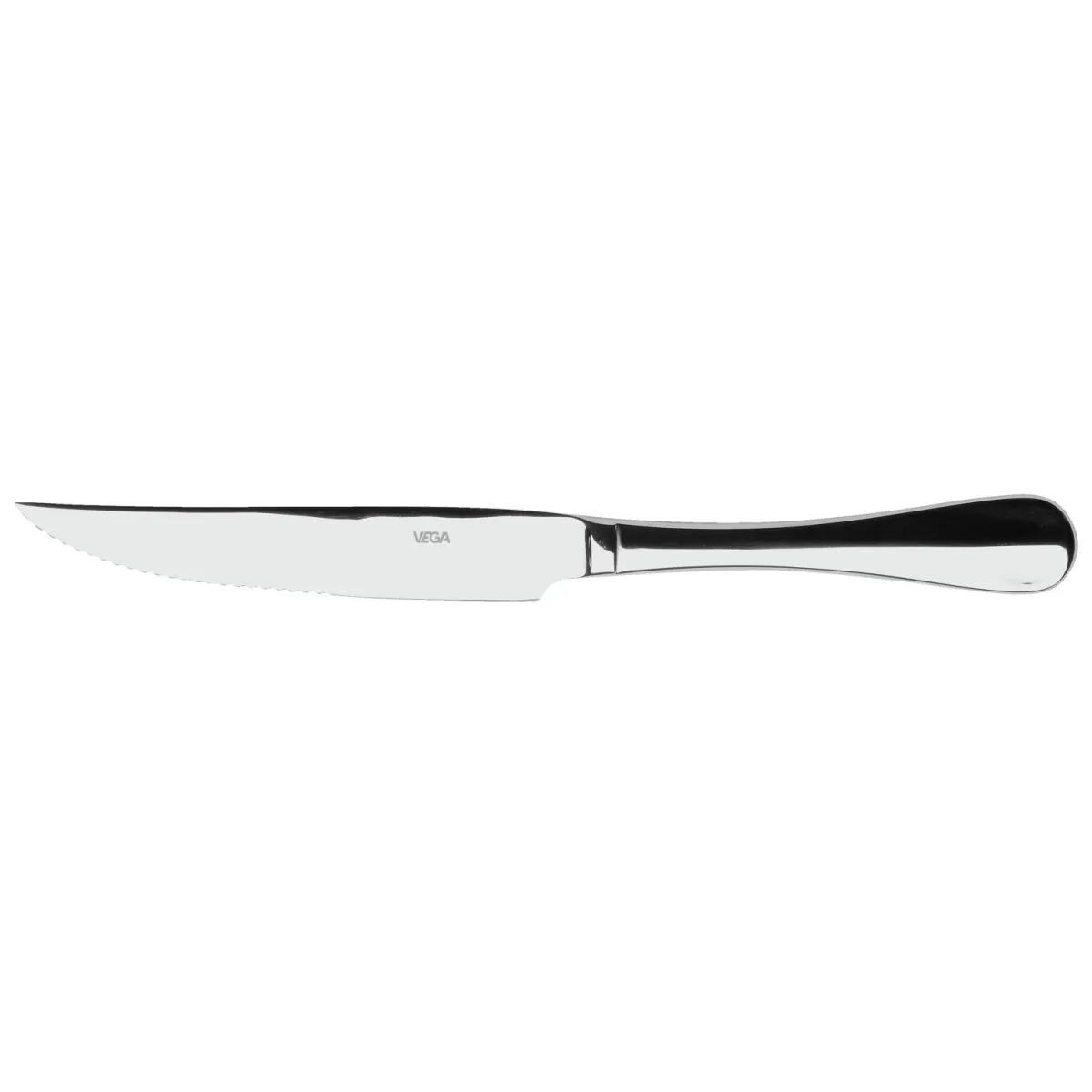 12x VEGA Coltello per pizza e bistecca Baguette; 23.3 cm (L); argento, manico argento; 12 pz. / Pacco - immagine 1