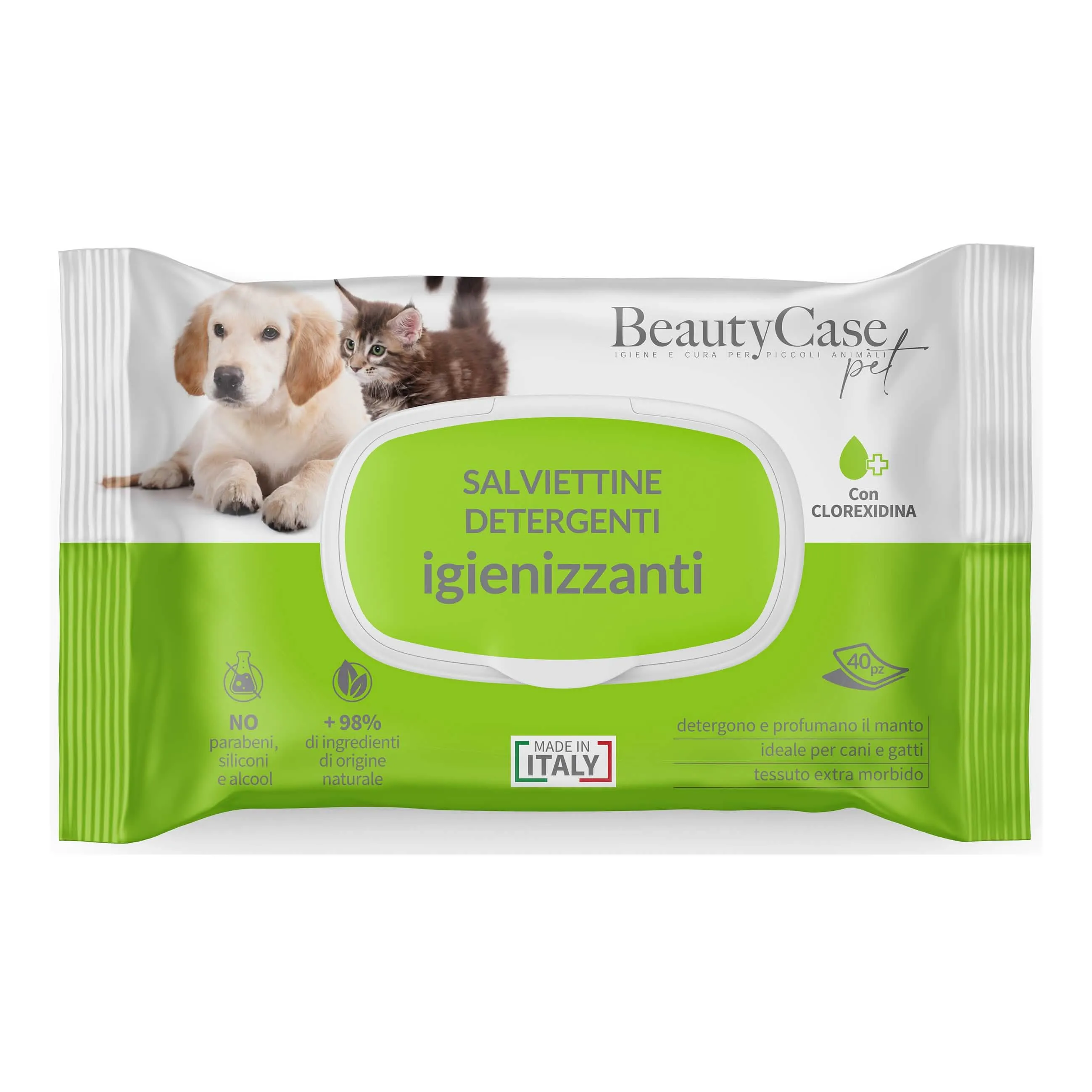 Beautycase Salviettine Detergenti Igienizzanti con Clorexidina - Flow Pack da 40 pezzi - immagine 1