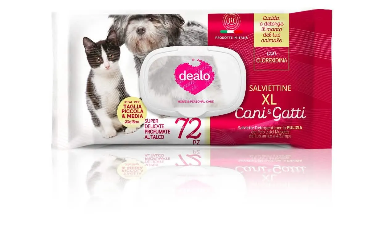 Salviette Dealò per Cani XL - Confezione da 72 Pezzi - immagine 1