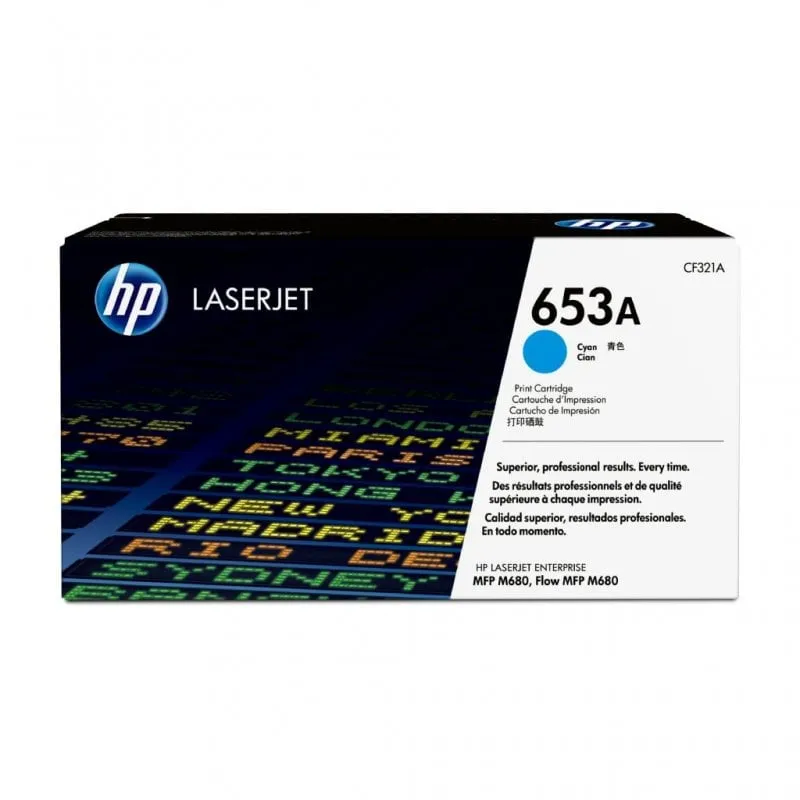 HP Cartuccia toner originale ciano LaserJet 653A - immagine 1