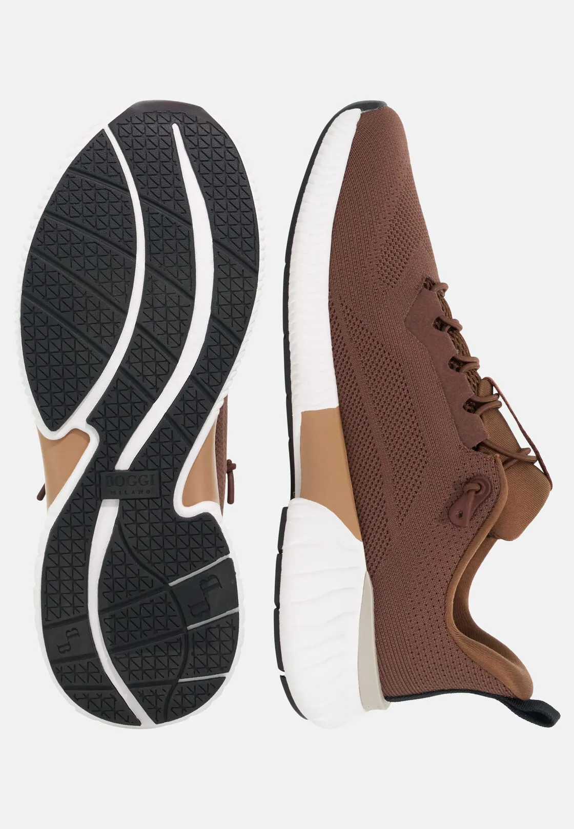 Boggi, Sneakers Endurance In Tessuto Tecnico, Uomo, Rouge, Taglia: 42-8 - immagine 4