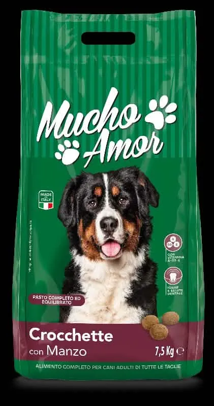 Croccantini Adulti MuchoAmor Manzo 7,5kg - immagine 1