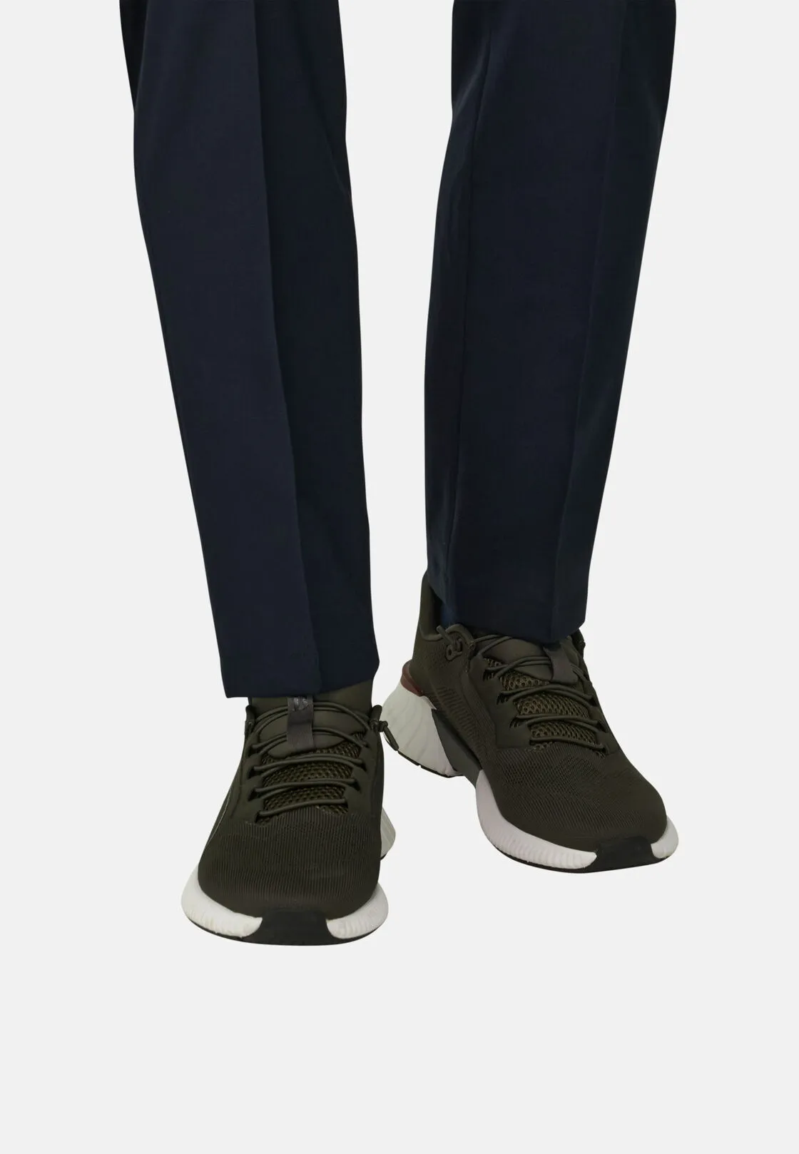 Boggi, Sneakers Endurance In Tessuto Tecnico, Uomo, Militare, Taglia: 39-5 - immagine 2