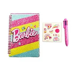 Diario segreti My notebook con penna multicolore (15x21cm) BARBIE 44859 - immagine 1
