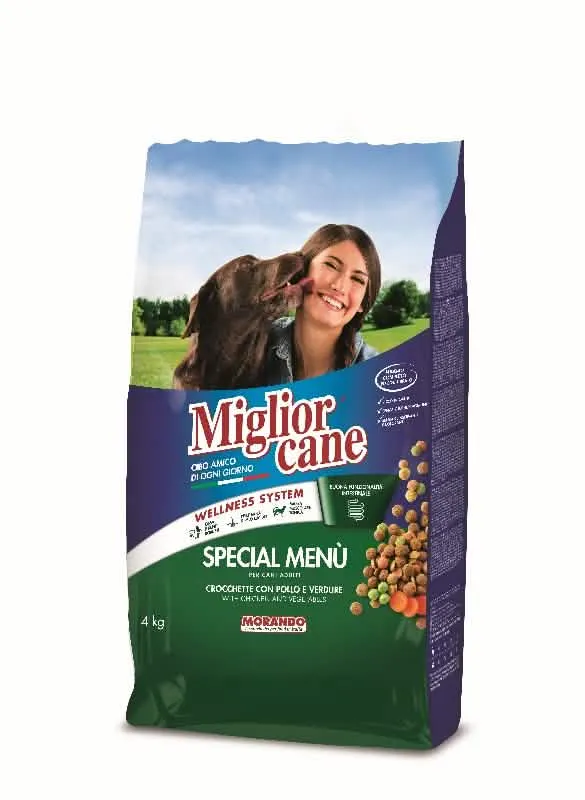 Migliorcane Crocchette 4kg Pollo, Riso e Verdure - immagine 1