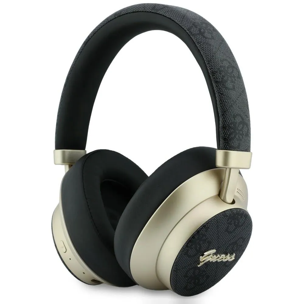 Auricolare Bluetooth Guess 4G Gold Script Metal, A2DP, Nero - immagine 1