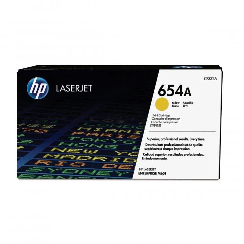 HP Cartuccia Toner originale giallo LaserJet 654A - immagine 1