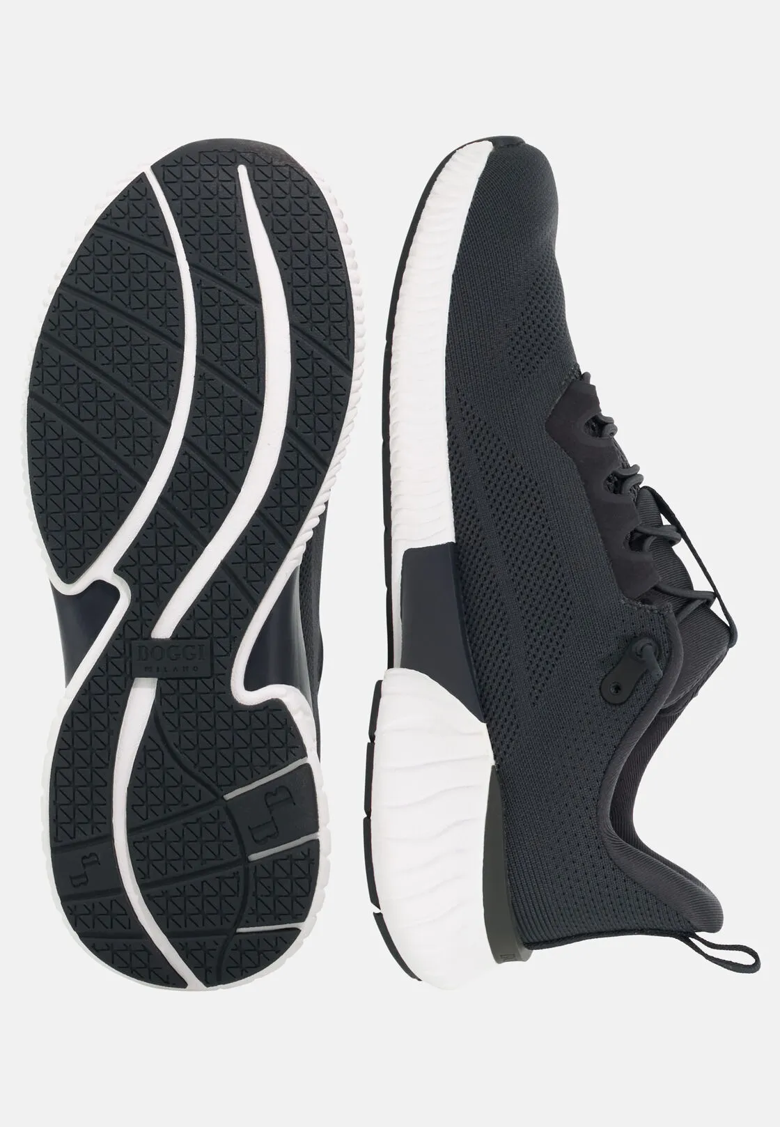 Boggi, Sneakers Endurance In Tessuto Tecnico, Uomo, Navy, Taglia: 39-5 - immagine 4