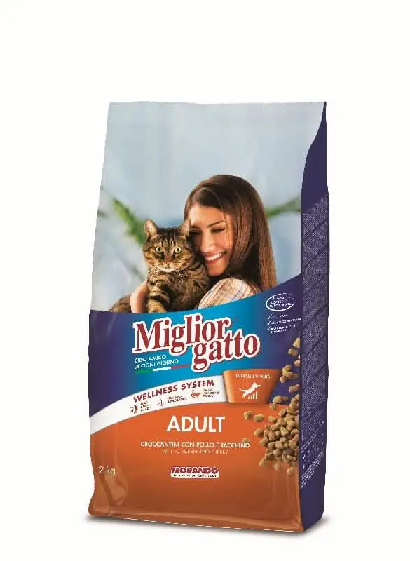 MIGLIORGATTO ADULTI CROCC 2KG POLL/TACCH - immagine 1