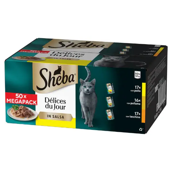 Sheba Délices du Jour in salsa Multipack 50x50 gr Selezione Delicata - immagine 1