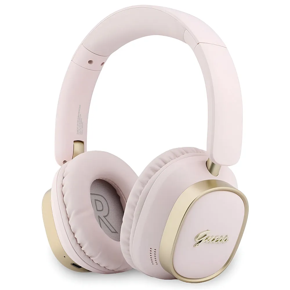 Auricolare Bluetooth Guess Rectangle Metal Script, A2DP, Rosa - immagine 1