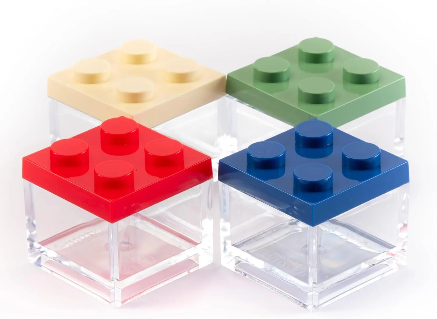 Manzoni Home - Contenitori Mattoncino - Set da 12 Pezzi Multicolore - Ideali come Bomboniere per Matrimoni, Feste di Laurea e Decorazioni Creative - Made in Italy - immagine 1