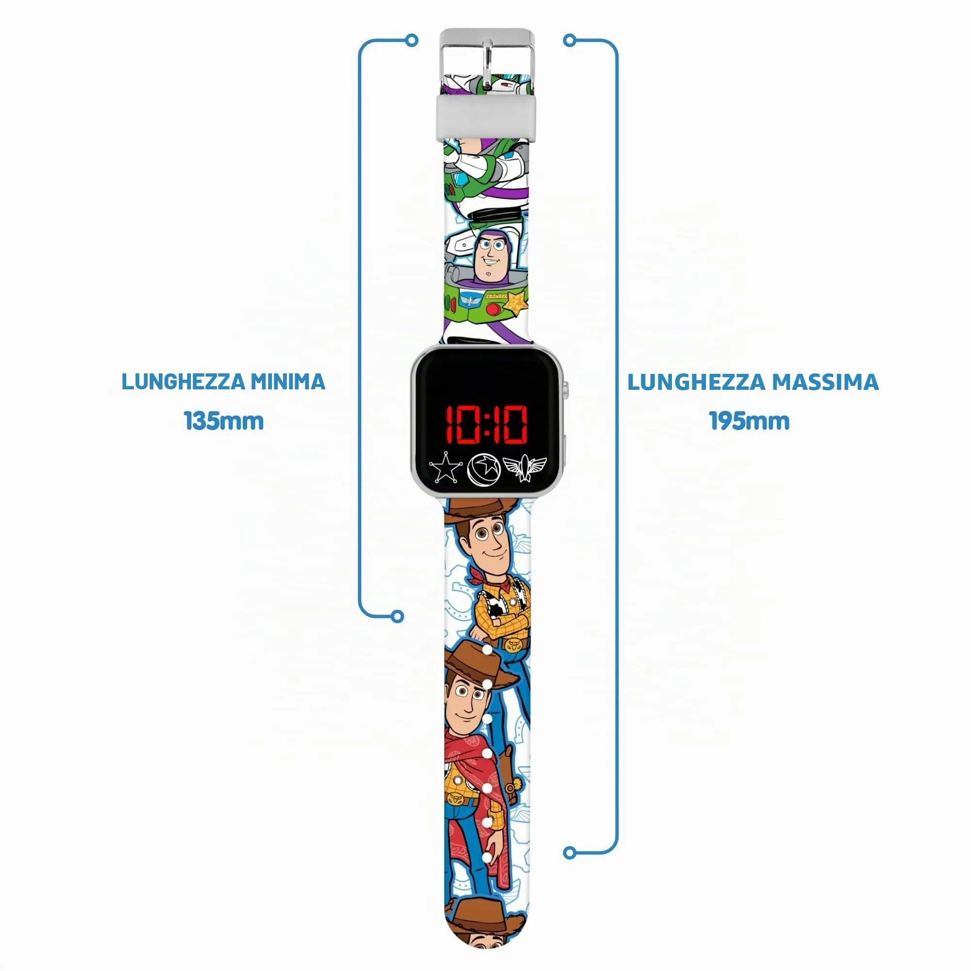 Disney Toy Story Buzz and Woody - Orologio a LED - immagine 4