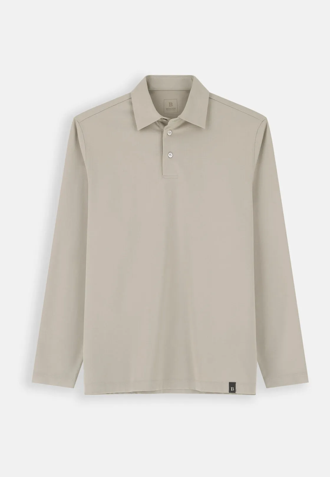 Boggi, Polo In Jersey Di Cotone E Seta, Uomo, Beige, Taglia: M - immagine 5