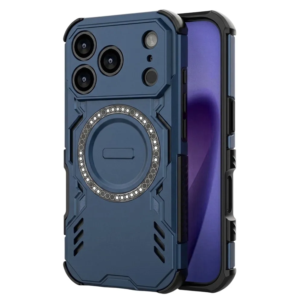 Custodia MagSafe per Apple iPhone 18 Pro Max / 17 Pro Max, Techsuit, ArmorMag, Blu - immagine 1