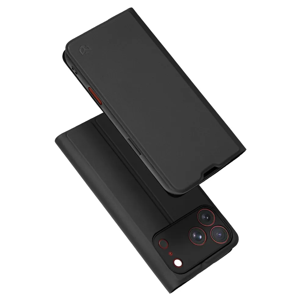 Custodia per Apple iPhone 18 Pro Max / 17 Pro Max, Techsuit, Magskin Book, Nera - immagine 1