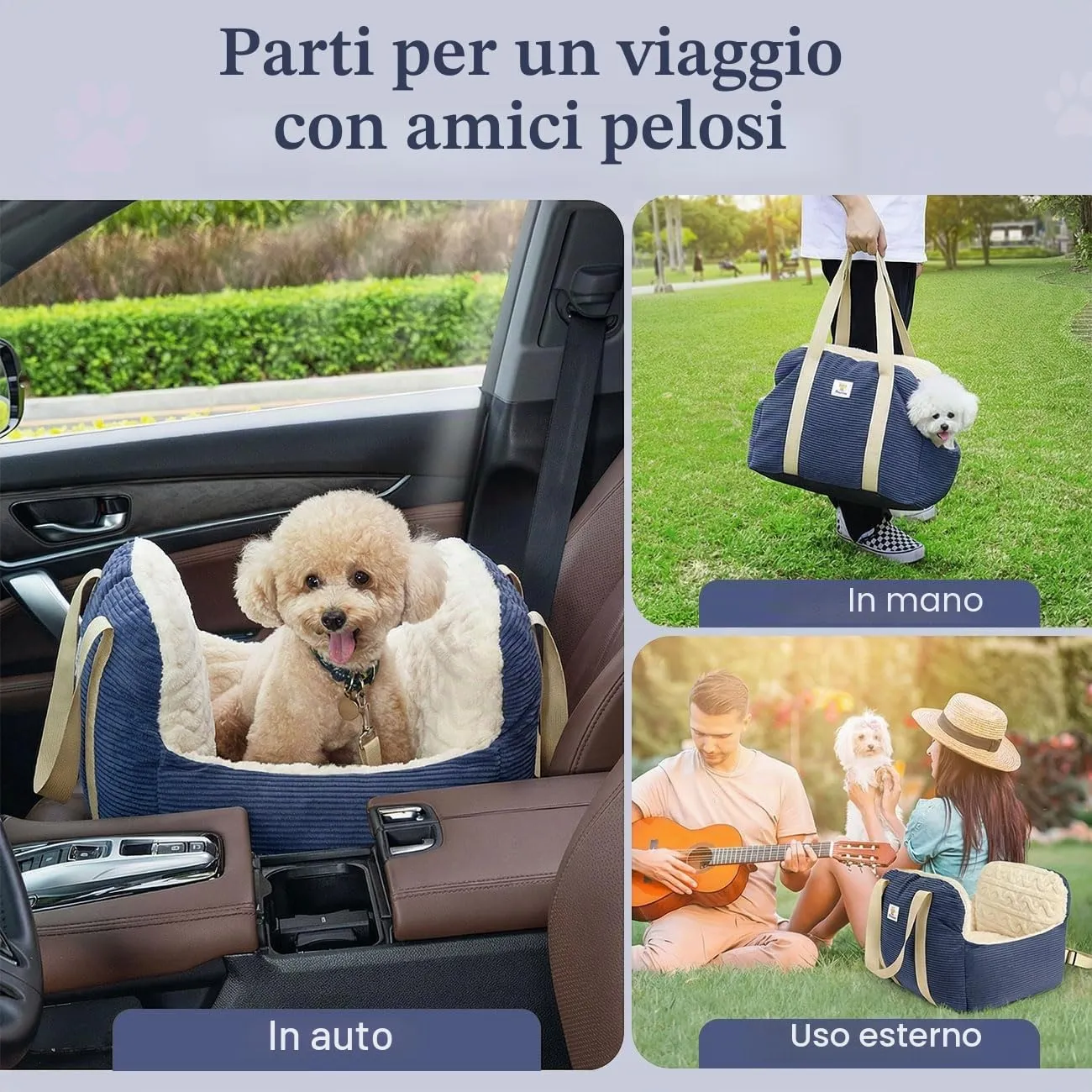 Pawaboo Seggiolino Auto per Cani di Piccola e Media Taglia, Fino a 25Lb - immagine 7