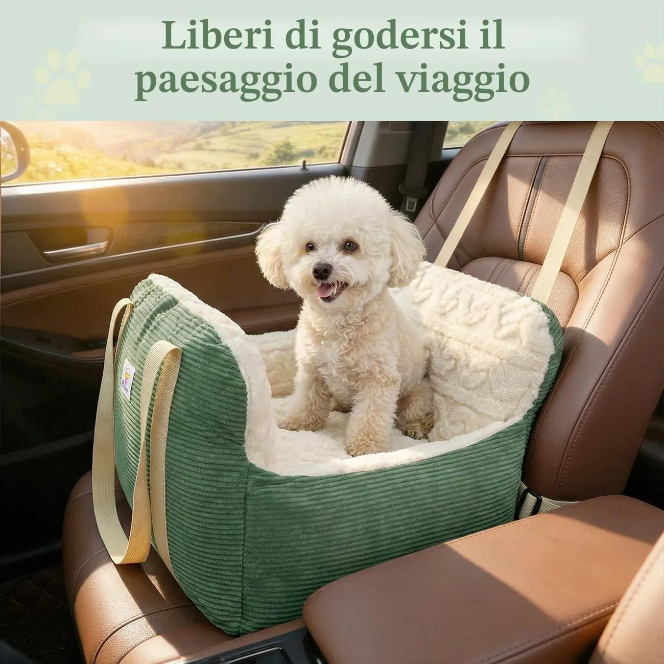 Pawaboo Seggiolino Auto per Cani di Piccola e Media Taglia, Fino a 25Lb - immagine 6