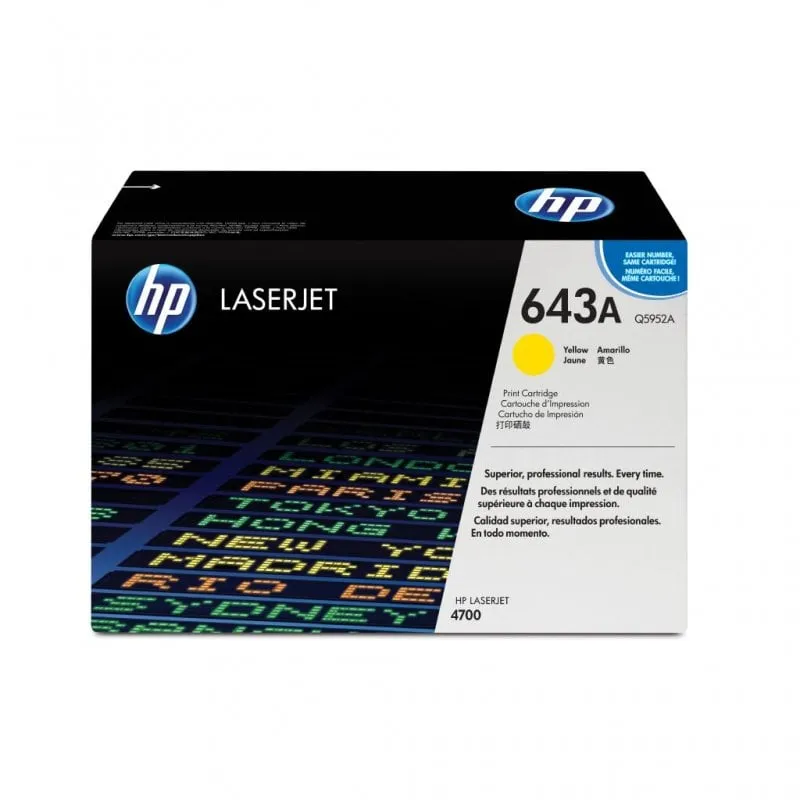 HP Cartuccia Toner originale giallo LaserJet 643A - immagine 1