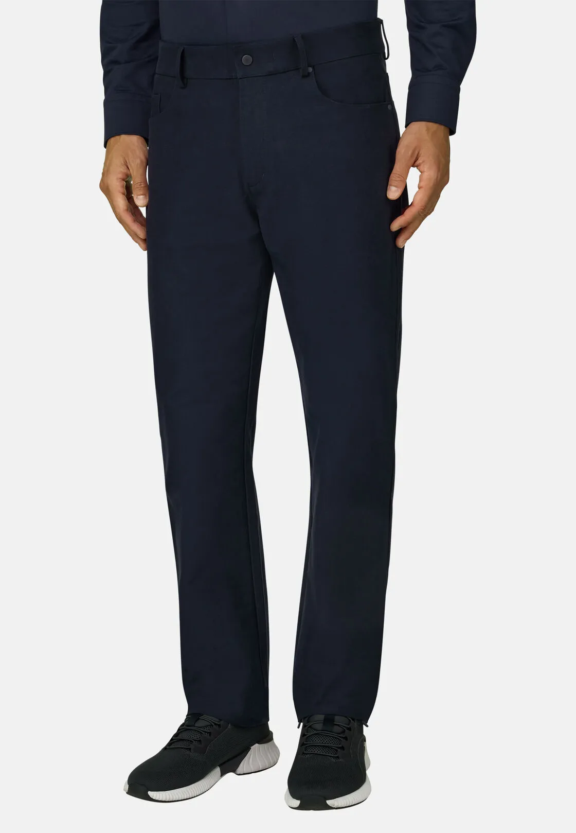 Boggi, Jeans In Tessuto Tecnico B Tech, Uomo, Navy, Taglia: 38 - immagine 1