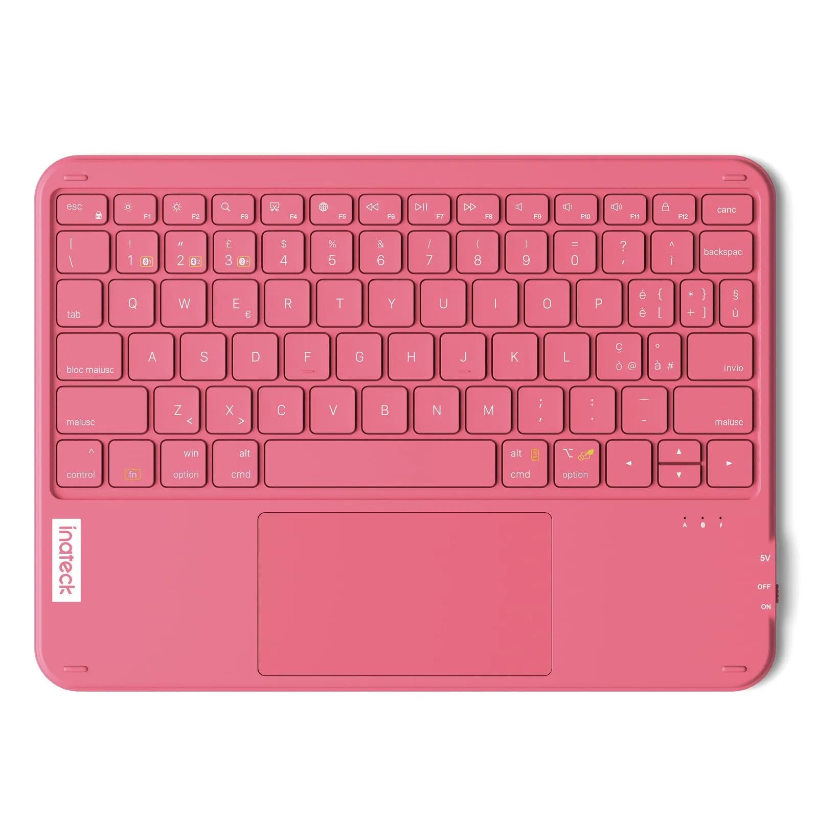Inateck Tastiera iPad Ultrasottile con Touchpad, Bluetooth 3 Canali - immagine 1