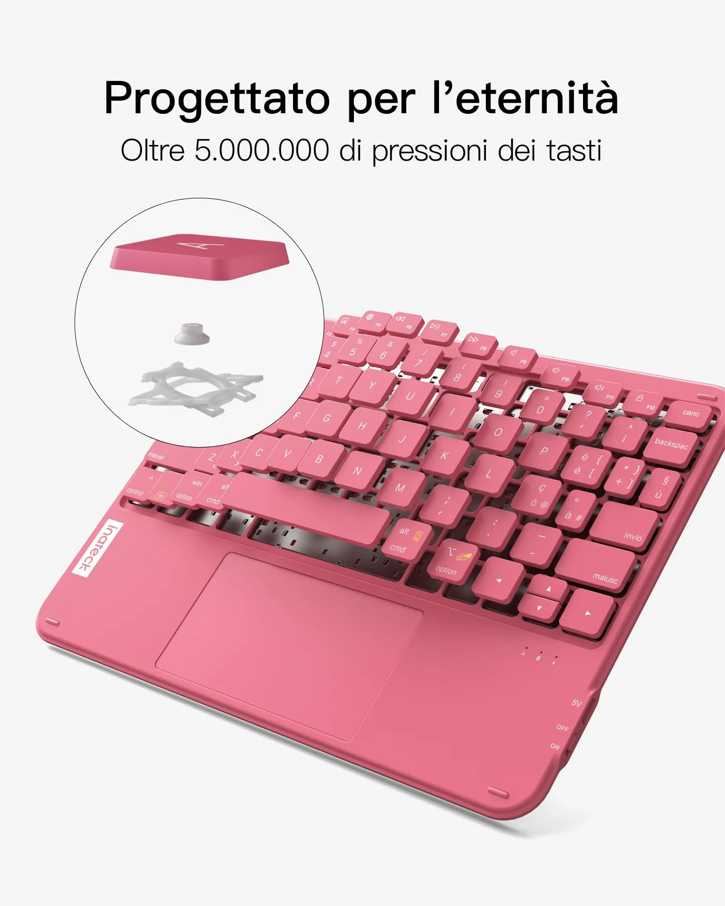 Inateck Tastiera iPad Ultrasottile con Touchpad, Bluetooth 3 Canali - immagine 6
