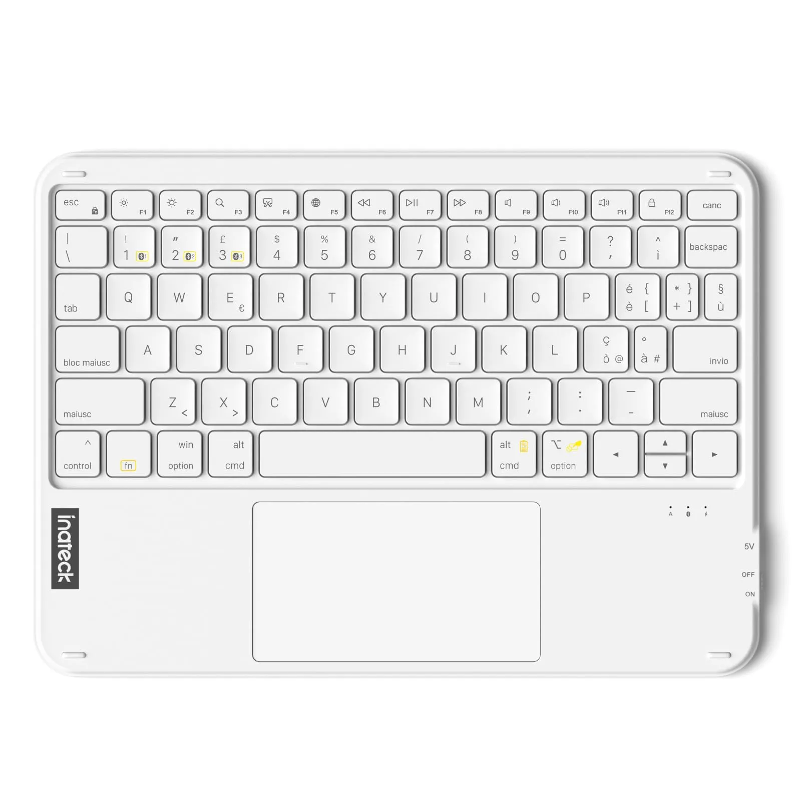 Inateck Tastiera iPad Ultrasottile con Touchpad, Bluetooth 3 Canali - immagine 1