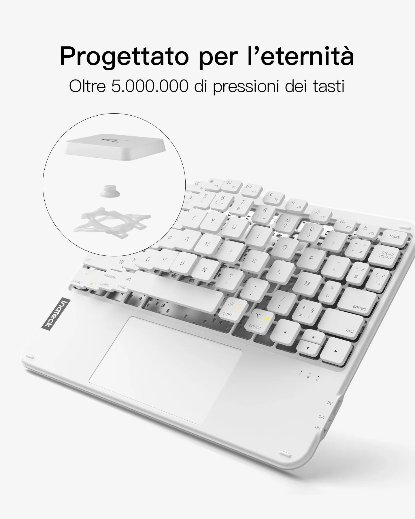Inateck Tastiera iPad Ultrasottile con Touchpad, Bluetooth 3 Canali - immagine 7