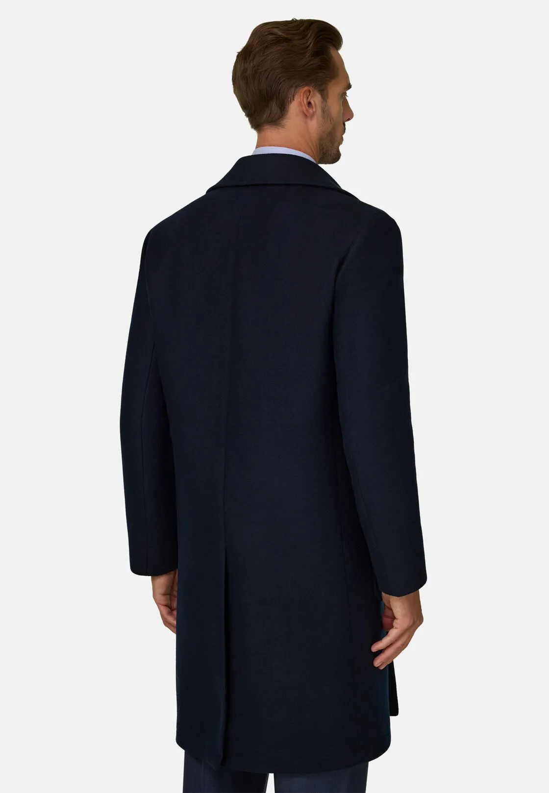 Boggi, Cappotto Doppio Petto In Lana, Uomo, Navy, Taglia: 56 - immagine 4