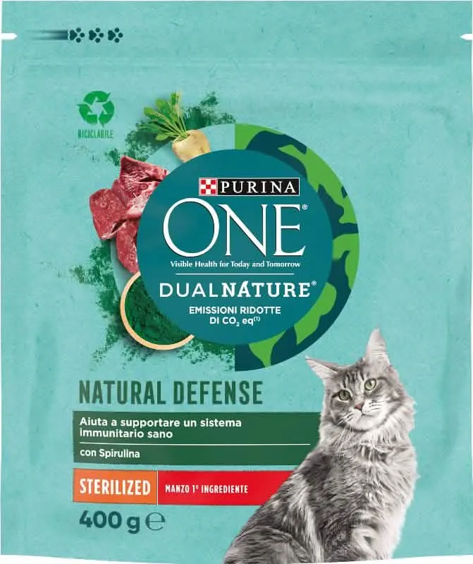 Purina One Gatto 400g Sterilizzato Manzo - immagine 1