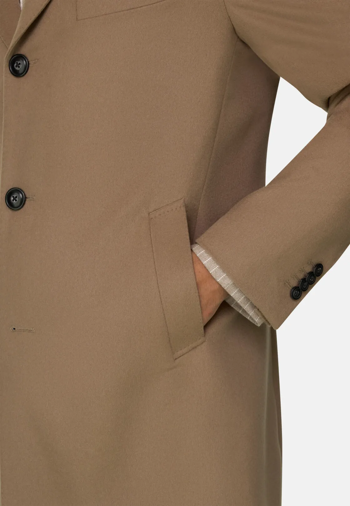 Boggi, Cappotto In Puro Cashmere Monopetto, Uomo, , Taglia: 50 - immagine 5