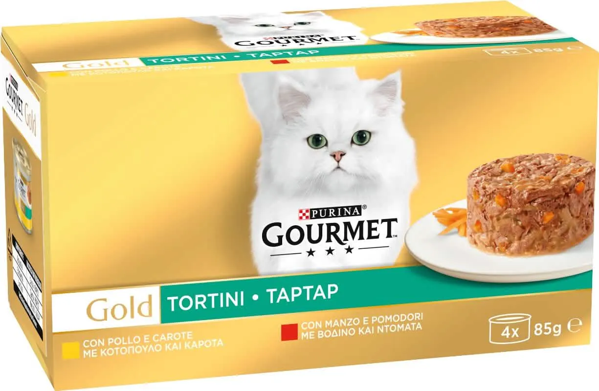 GOURMET GOLD GATTO 4X85GR POL/CAR-MAN/PO - immagine 1