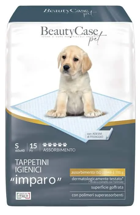 Beautycase Pet Tappetini Imparo 5 Zampine 60x40 cm - Busta 15 Pezzi - immagine 1
