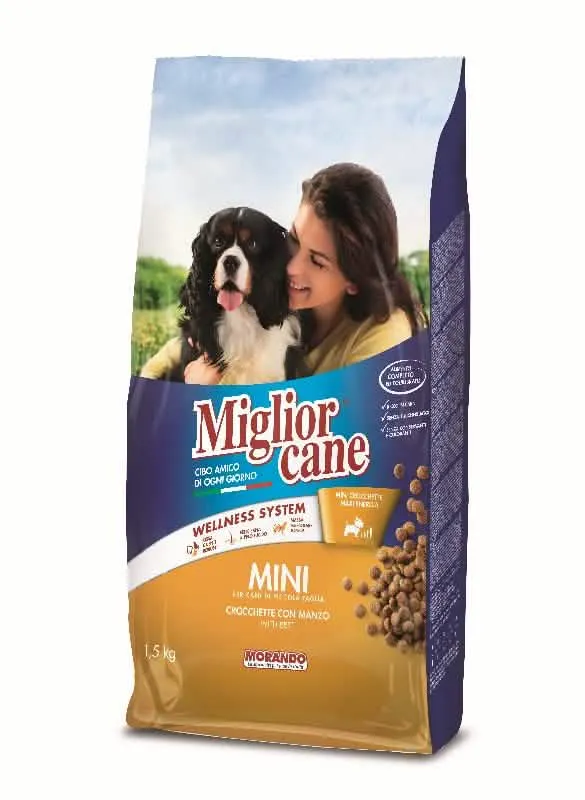 Migliorcane Mini Crocchette 1,5kg Manzo - immagine 1