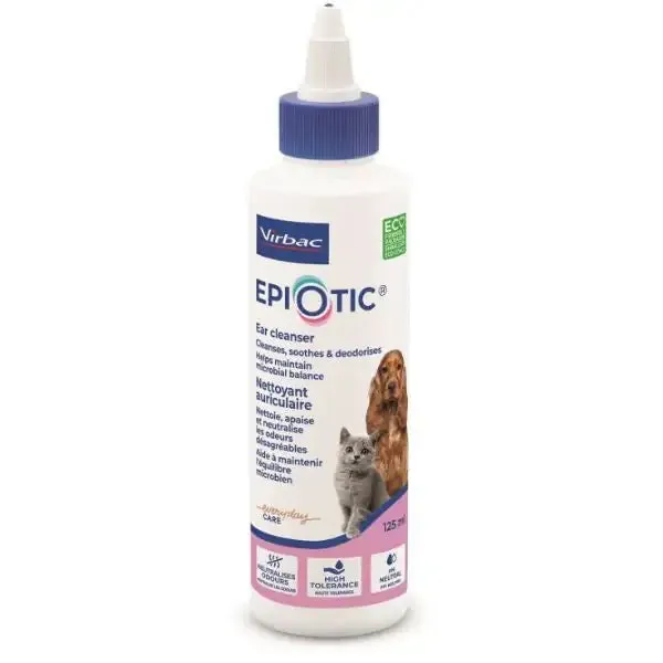 Virbac EpiOtic detergente auricolare Liquido per cani e gatti 125 ml - immagine 1