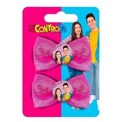 Fermaglio capelli 2 pz ME CONTRO TE Fiocco - immagine 1