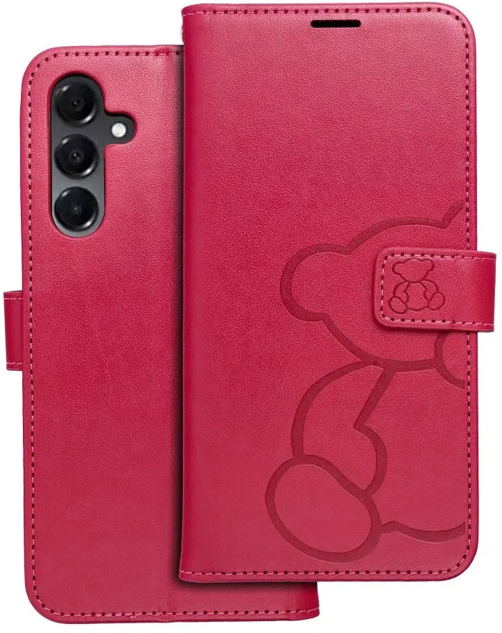 Custodia per Samsung Galaxy A16 5G A166, OEM, MEZZO Teddy Bear, Magenta - immagine 1