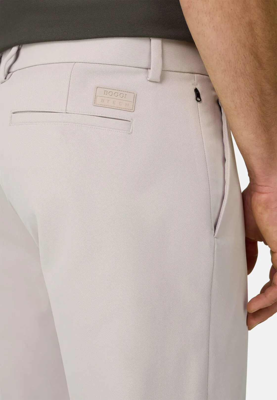 Boggi, Pantaloni In Tessuto Tecnico B Tech, Uomo, Sabbia, Taglia: 40 - immagine 3