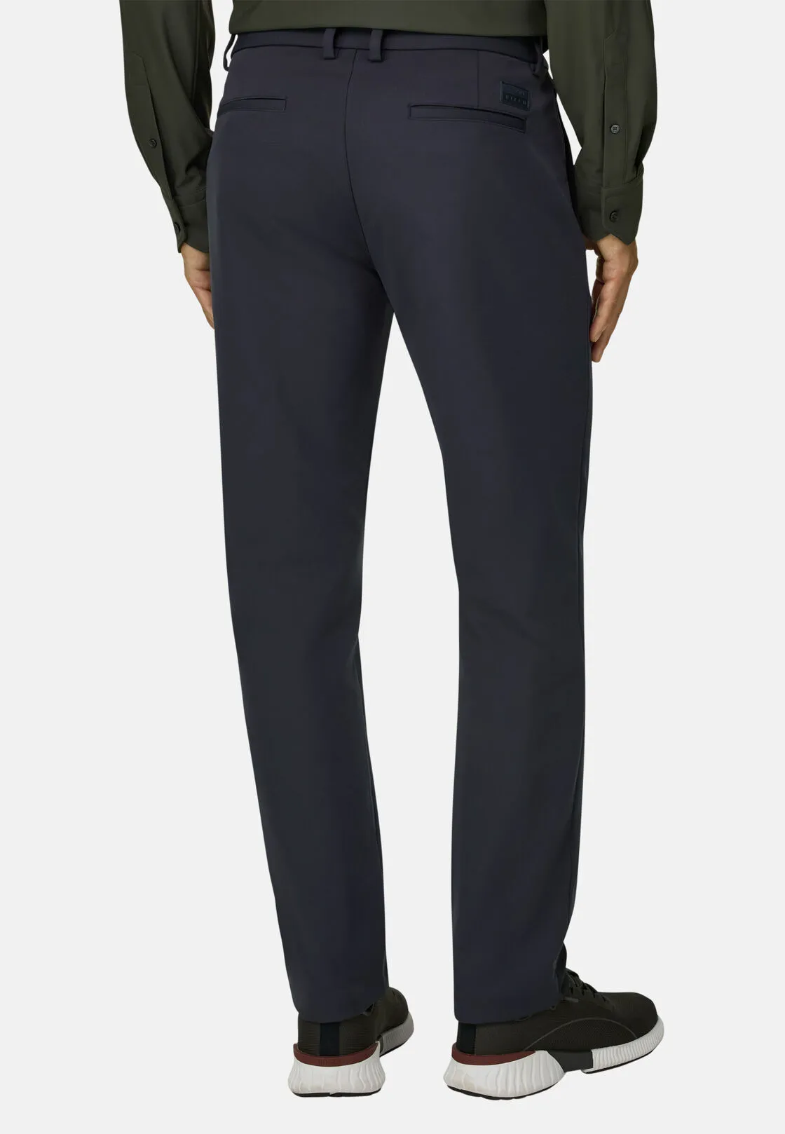 Boggi, Pantaloni In Tessuto Tecnico B Tech, Uomo, Navy, Taglia: 30 - immagine 5