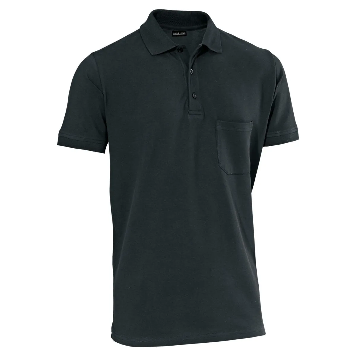JOBELINE Polo da uomo Gary maniche corte; Taglia L; nero - immagine 1