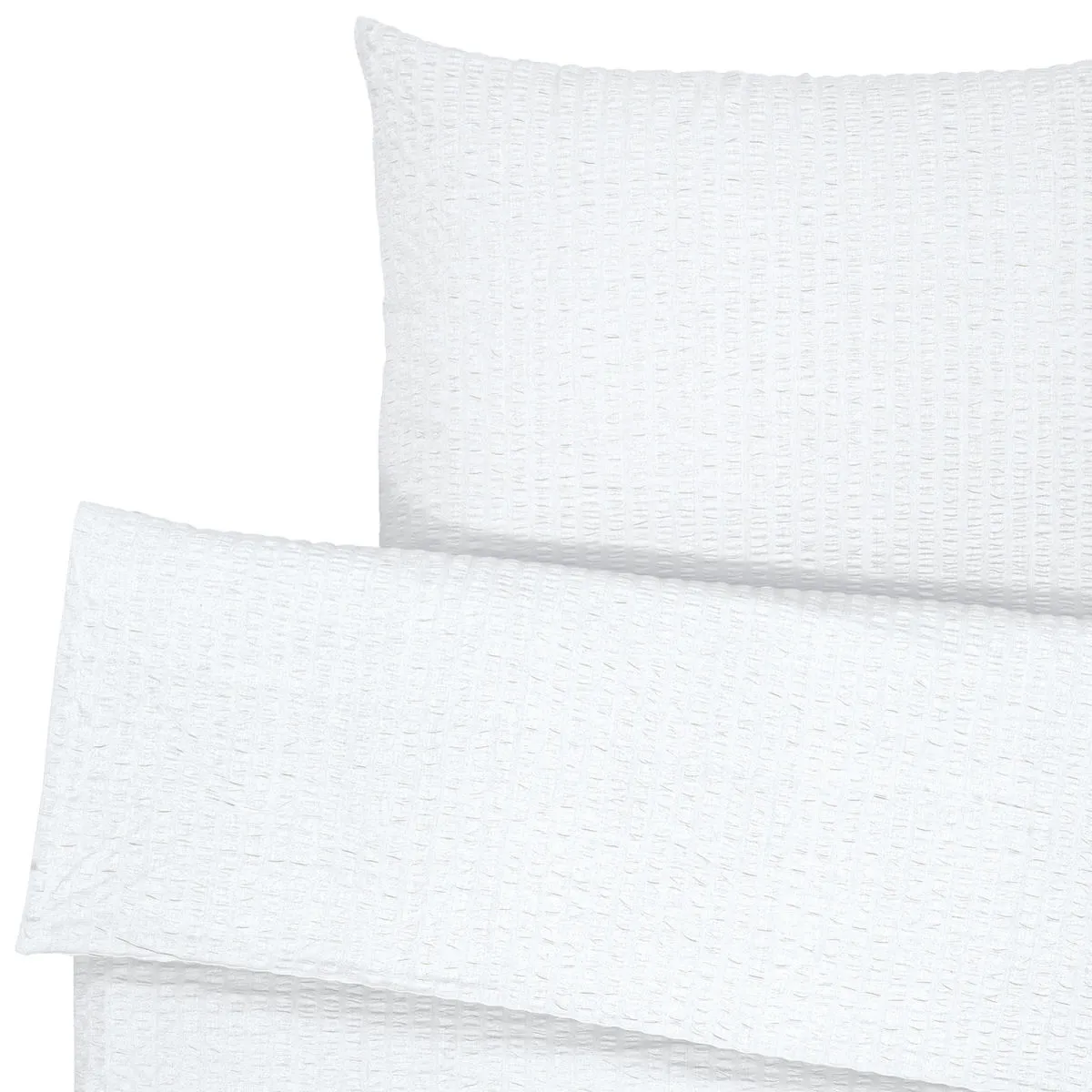 ERWIN M. Set copripiumino e federa Maiorca chiusura a busta; 135x200 cm (LxL), 80x80 cm (LxL); bianco - immagine 1