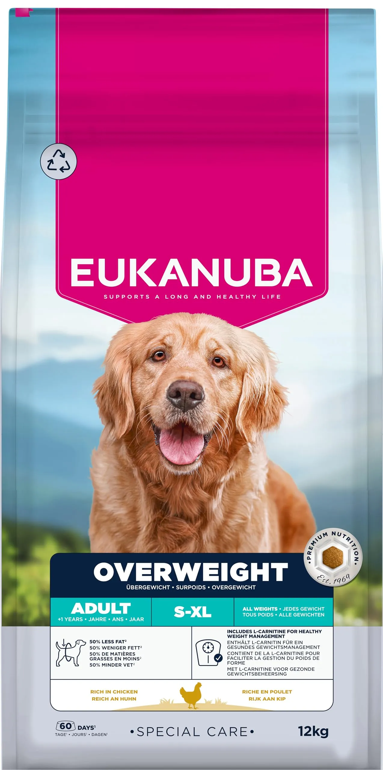 EUKANUBA Overweight Crocchette con pollo, 12 kg - immagine 9